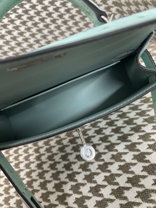 에르메스 켈리 19 은장 민트 타조가죽 핸드백 크로스백 레플리카 미러급 SA급 S급 고퀄리티 최상급 하이엔드 가방 [여성] 3