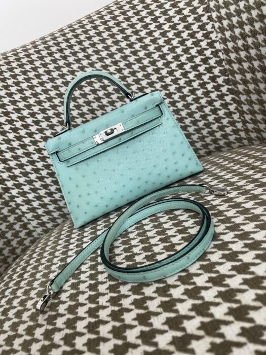 에르메스 켈리 19 은장 민트 타조가죽 핸드백 크로스백 레플리카 미러급 SA급 S급 고퀄리티 최상급 하이엔드 가방 [여성]