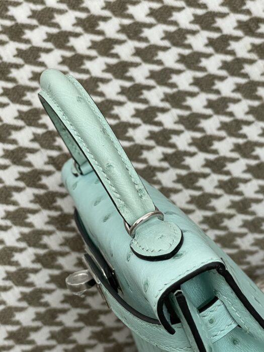 에르메스 켈리 19 은장 민트 타조가죽 핸드백 크로스백 레플리카 미러급 SA급 S급 고퀄리티 최상급 하이엔드 가방 [여성] 6