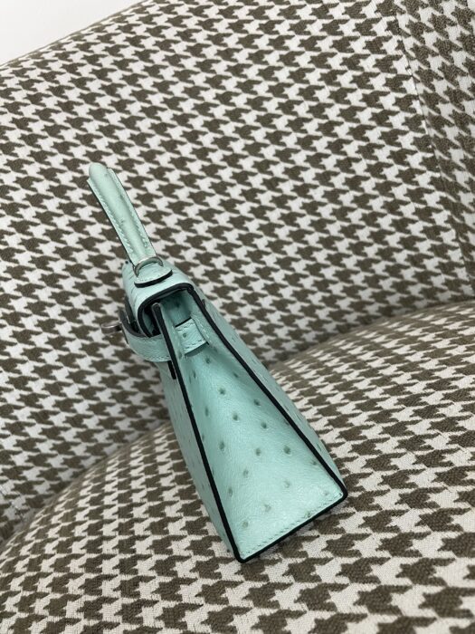 에르메스 켈리 19 은장 민트 타조가죽 핸드백 크로스백 레플리카 미러급 SA급 S급 고퀄리티 최상급 하이엔드 가방 [여성] 4