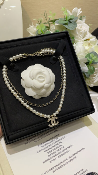 샤넬 CC로고 이중 체인 진주 목걸이 레플리카 미러급 SA급 S급 고퀄리티 최상급 하이엔드 악세사리 [여성] 2