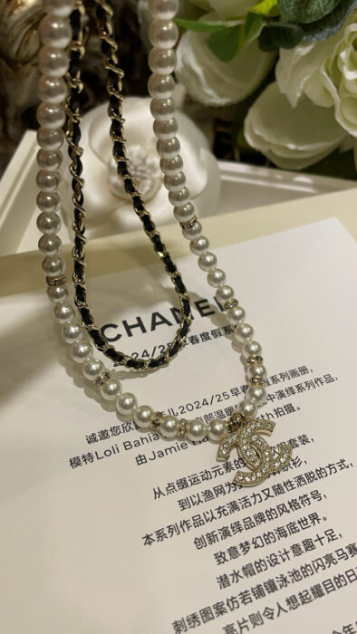 샤넬 CC로고 이중 체인 진주 목걸이 레플리카 미러급 SA급 S급 고퀄리티 최상급 하이엔드 악세사리 [여성] 8
