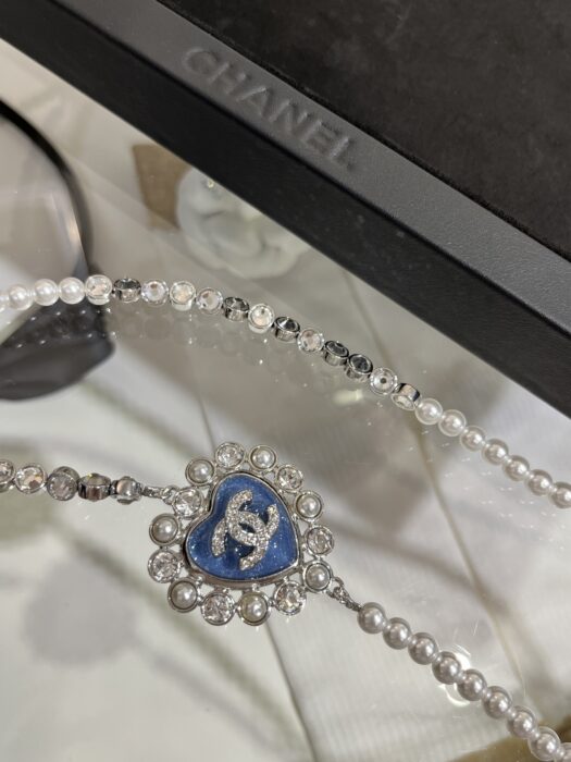 샤넬 CC로고 스카이 블루 하트 긴 진주 목걸이 레플리카 미러급 SA급 S급 고퀄리티 최상급 하이엔드 악세사리 [여성] 9