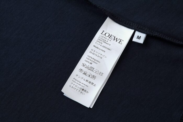 로에베 로고 플라워 자수 반팔 라운드티셔츠 네이비 레플리카 미러급 SA급 S급 고퀄리티 하이엔드 최상급 의류 [남성여성공용] 11