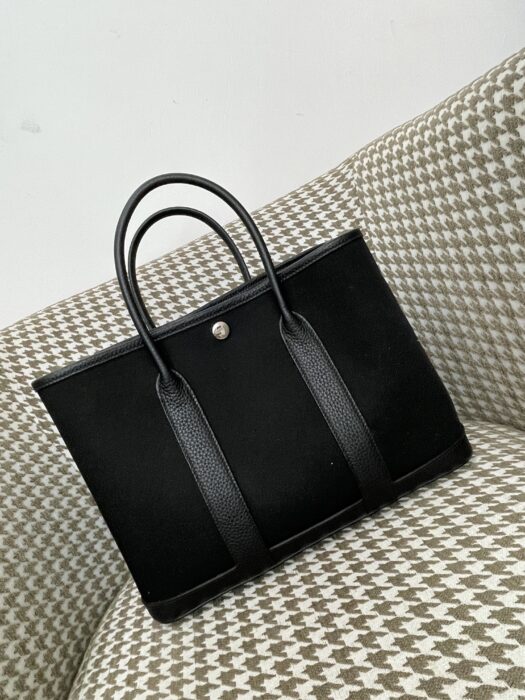 에르메스 가든파티 30 캔버스 은장 배색 블랙 negonda 레플리카 미러급 SA급 S급 고퀄리티 최상급 하이엔드 가방 [여성] 2