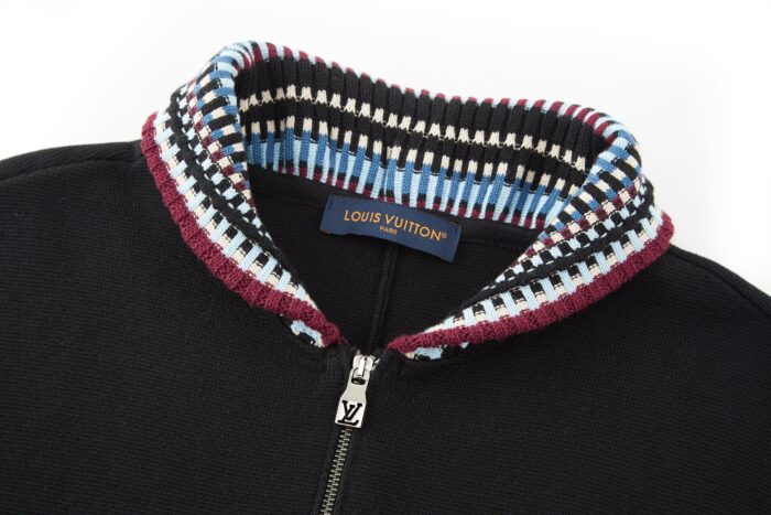 루이비통 멀티 컬러 LV 지퍼 니트 가디건 자켓 블랙 레플리카 미러급 SA급 S급 고퀄리티 하이엔드 최상급 의류 [남성여성공용] 9