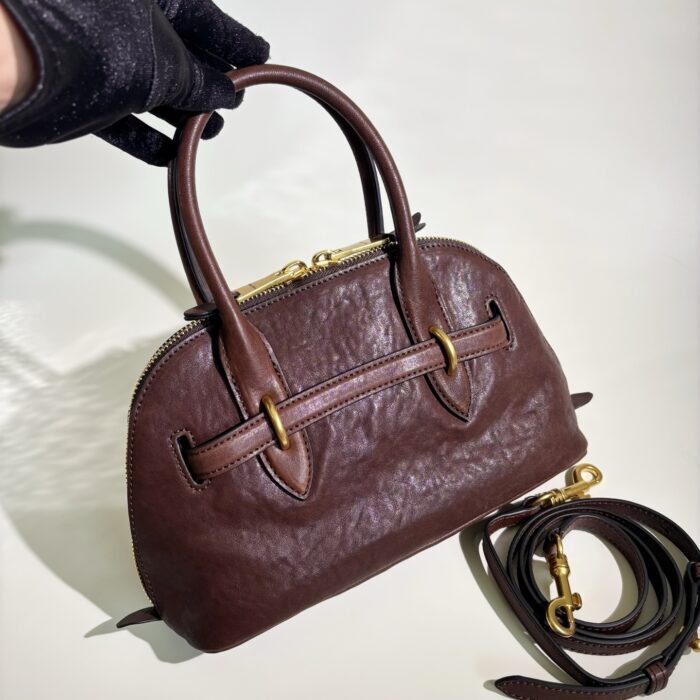 미우미우 아벙츄어 나파 레더 탑 핸들 스몰 백 와인 5BB169  핸드백 레플리카 미러급 SA급 S급 고퀄리티 최상급 하이엔드 가방 [여성] 2