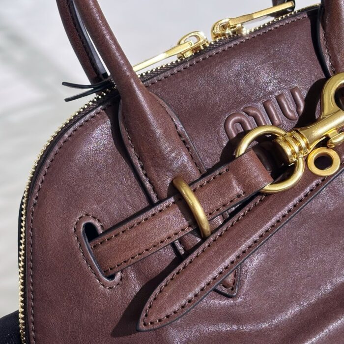 미우미우 아벙츄어 나파 레더 탑 핸들 스몰 백 와인 5BB169  핸드백 레플리카 미러급 SA급 S급 고퀄리티 최상급 하이엔드 가방 [여성] 6