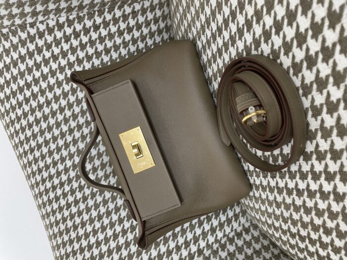 에르메스 2424 미니 금장 배색 코끼리 회색 sw/eve 레플리카 미러급 SA급 S급 고퀄리티 최상급 하이엔드 핸드백 가방 [여성]