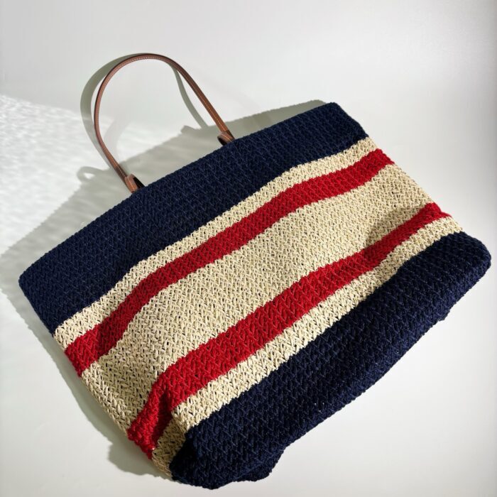 미우미우 라피아 이펙트 우븐 토트백 내츄럴 블루 5BG228 레플리카 미러급 SA급 S급 고퀄리티 최상급 하이엔드 가방 [여성] 7