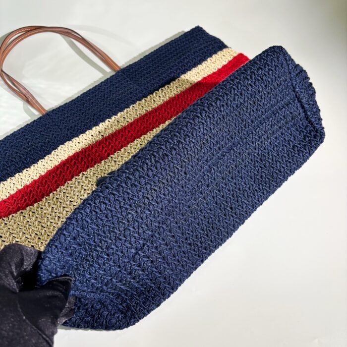 미우미우 라피아 이펙트 우븐 토트백 내츄럴 블루 5BG228 레플리카 미러급 SA급 S급 고퀄리티 최상급 하이엔드 가방 [여성] 9