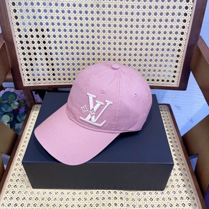루이비통 흰색 LV 자수 볼캡 모자 핑크 레플리카 미러급 SA급 S급 고퀄리티 최상급 하이엔드  [남성여성공용]