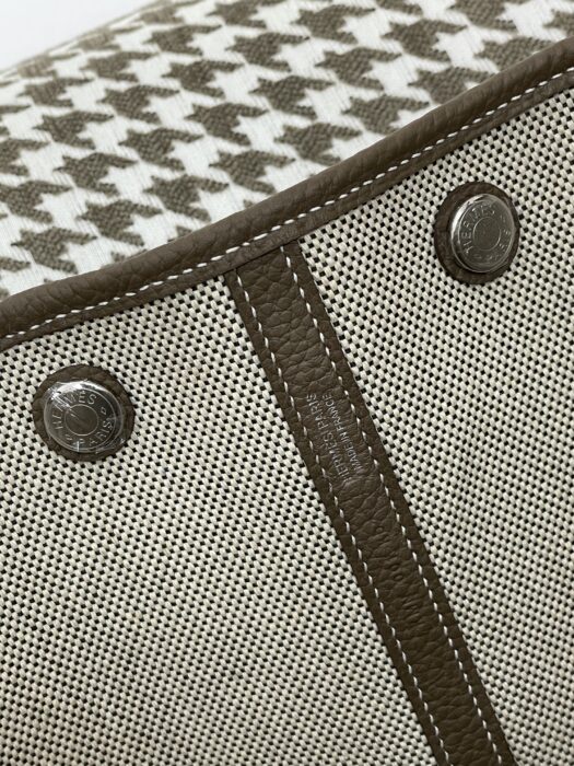 에르메스 가든파티 36 캔버스 은장 배색 베이지 코끼리 회색 레플리카 미러급 SA급 S급 고퀄리티 최상급 하이엔드 핸드백 토트백 가방 [여성] 7