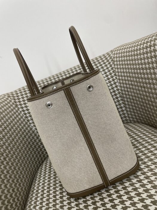 에르메스 가든파티 36 캔버스 은장 배색 베이지 코끼리 회색 레플리카 미러급 SA급 S급 고퀄리티 최상급 하이엔드 핸드백 토트백 가방 [여성] 5