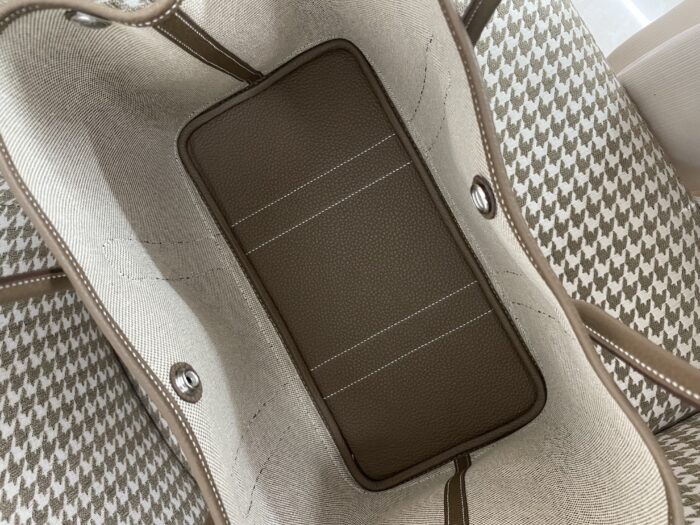 에르메스 가든파티 36 캔버스 은장 배색 베이지 코끼리 회색 레플리카 미러급 SA급 S급 고퀄리티 최상급 하이엔드 핸드백 토트백 가방 [여성] 3