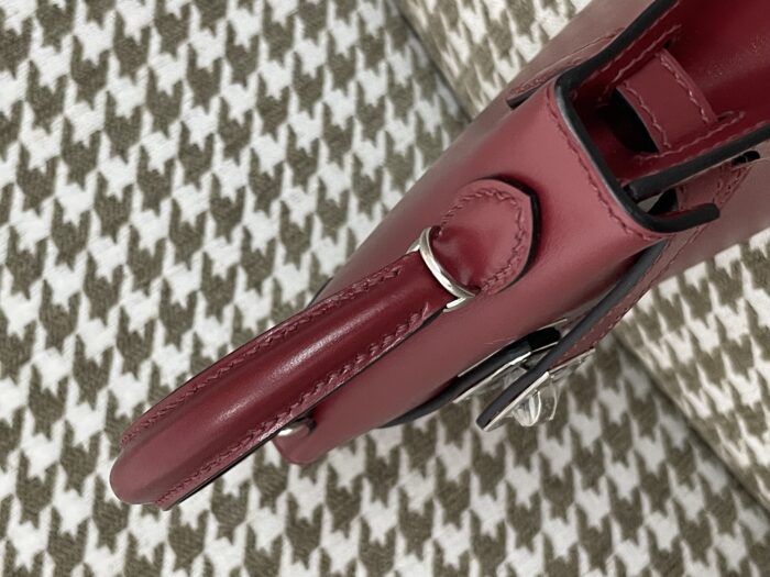 에르메스 켈리 19 은장 다크 레드 box 핸드백 크로스백 레플리카 미러급 SA급 S급 고퀄리티 최상급 하이엔드 가방 [여성] 6