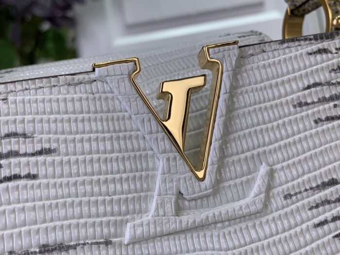 루이비통 카퓌신 미니 N98156 도마뱀 무늬 골드 크로스백 핸드백 레플리카 미러급 SA급 S급 고퀄리티 최상급 하이엔드 가방 [여성] 8