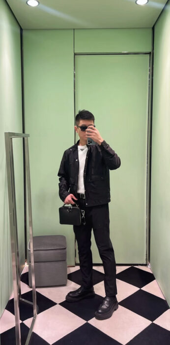 프라다 더블 포켓 라일론 자켓 블랙 바람막이 자켓 레플리카 미러급 SA급 S급 고퀄리티 하이엔드 최상급 의류 [남성] 2