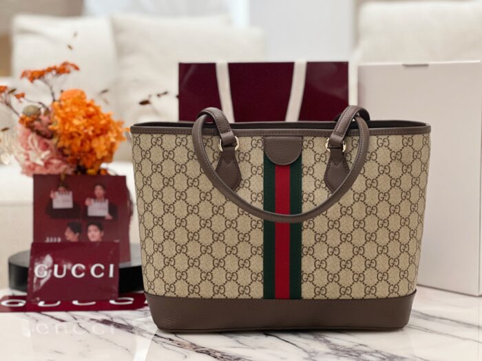 구찌 오피디아 라지 토트백 836829 라이트 브라운 쇼퍼백  레플리카 미러급 SA급 S급 고퀄리티 최상급 하이엔드 가방 [여성] 2