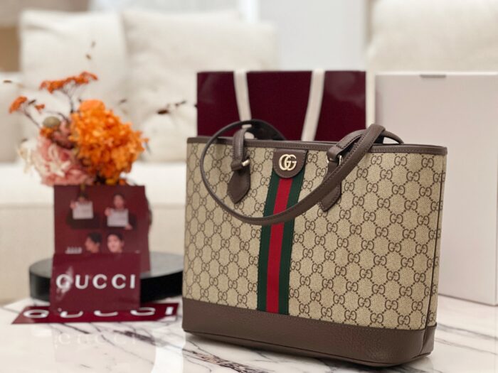 구찌 오피디아 라지 토트백 836829 라이트 브라운 쇼퍼백  레플리카 미러급 SA급 S급 고퀄리티 최상급 하이엔드 가방 [여성] 4