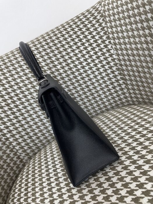 에르메스 켈리 25 은장 블랙 이음 epsom 도마뱀 가죽 핸드백 크로스백 레플리카 미러급 SA급 S급 고퀄리티 최상급 하이엔드 가방 [여성] 3