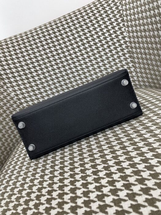 에르메스 켈리 25 은장 블랙 이음 epsom 도마뱀 가죽 핸드백 크로스백 레플리카 미러급 SA급 S급 고퀄리티 최상급 하이엔드 가방 [여성] 4