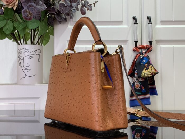 루이비통 카퓌신 스몰 타조무늬 M24714 브라운 레플리카 미러급 SA급 S급 고퀄리티 최상급 하이엔드 가방 [여성] 4