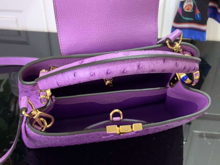 루이비통 카퓌신 스몰 타조무늬 M24714 퍼플 레플리카 미러급 SA급 S급 고퀄리티 최상급 하이엔드 가방 [여성] 5