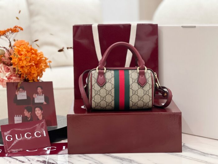 구찌 오피디아 미니 보스턴백 와인 838478 핸드백 크로스백 레플리카 미러급 SA급 S급 고퀄리티 최상급 하이엔드 가방 [여성] 2