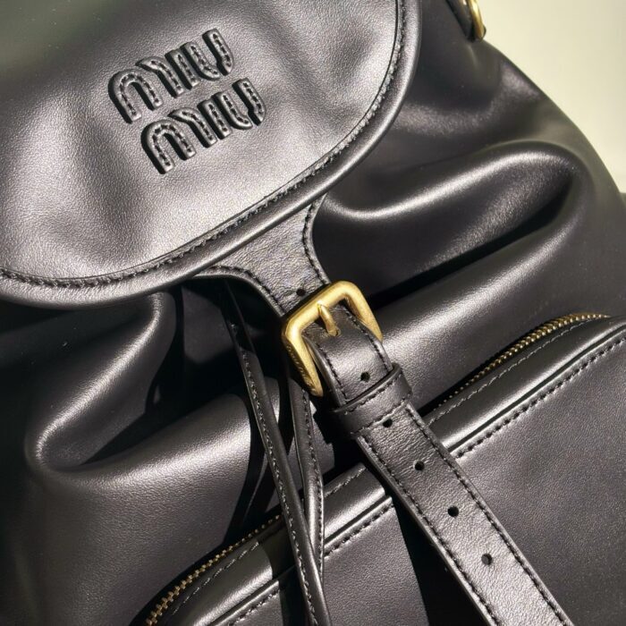 미우미우 레더 백팩 블랙 5BZ042 레플리카 미러급 SA급 S급 고퀄리티 최상급 하이엔드 가방 [여성] 8