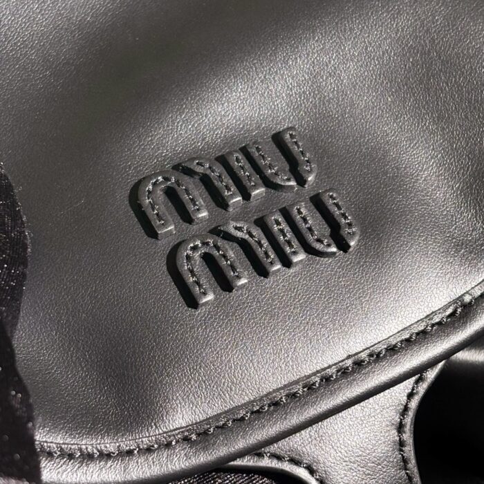 미우미우 레더 백팩 블랙 5BZ042 레플리카 미러급 SA급 S급 고퀄리티 최상급 하이엔드 가방 [여성] 9