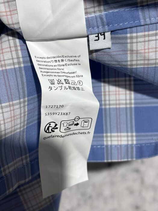 로에베 SS25 체크 반팔 셔츠 블루 레플리카 미러급 SA급 S급 고퀄리티 하이엔드 최상급 의류 [남성] 19