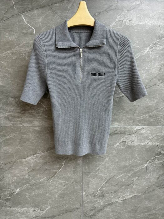 미우미우 코튼 하프 지퍼 스웨터 레플리카 미러급 SA급 S급 고퀄리티 하이엔드 최상급 의류 [여성] 8