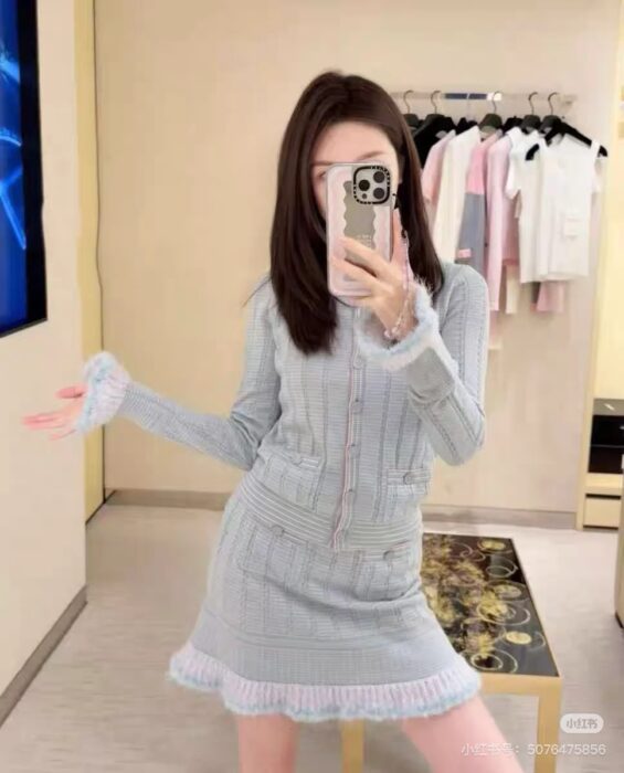 샤넬 블루 태슬 스커트 레플리카 미러급 SA급 S급 고퀄리티 하이엔드 최상급 의류 [여성] 6