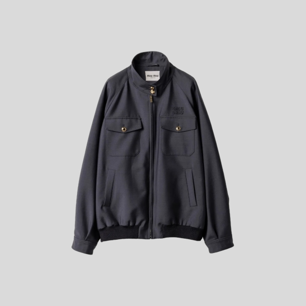 미우미우 로고 자수 골지 니트 재킷 레플리카 미러급 SA급 S급 고퀄리티 하이엔드 최상급 의류 [여성] 18