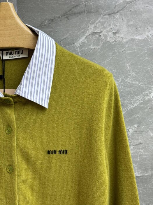 미우미우 카라 장식 캐시미어 가디건 레플리카 미러급 SA급 S급 고퀄리티 하이엔드 최상급 의류 [여성] 8