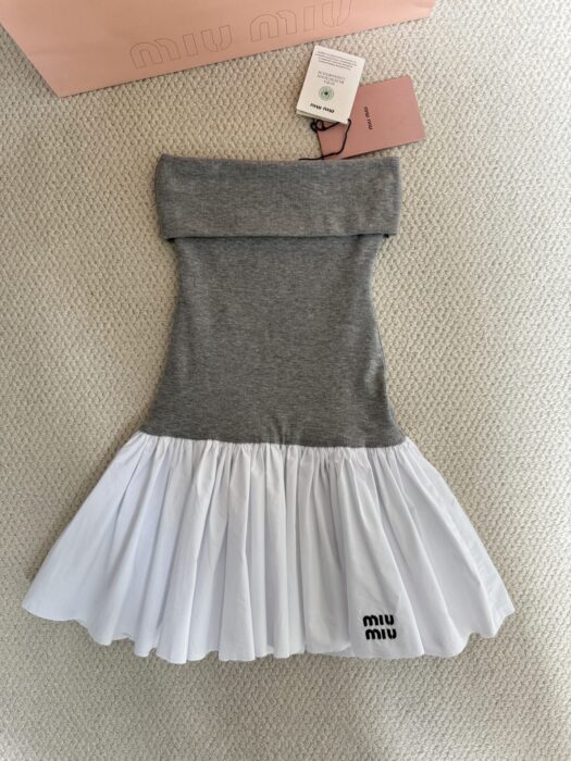 미우 미우 포플린 앤 저지 미니스커트 레플리카 미러급 SA급 S급 고퀄리티 하이엔드 최상급 의류 [여성] 26