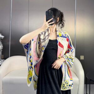 에르메스 더블 말 스퀘어 스카프 핑크 레플리카 미러급 SA급 S급 고퀄리티 최상급 하이엔드 머플러 목도리 [여성]