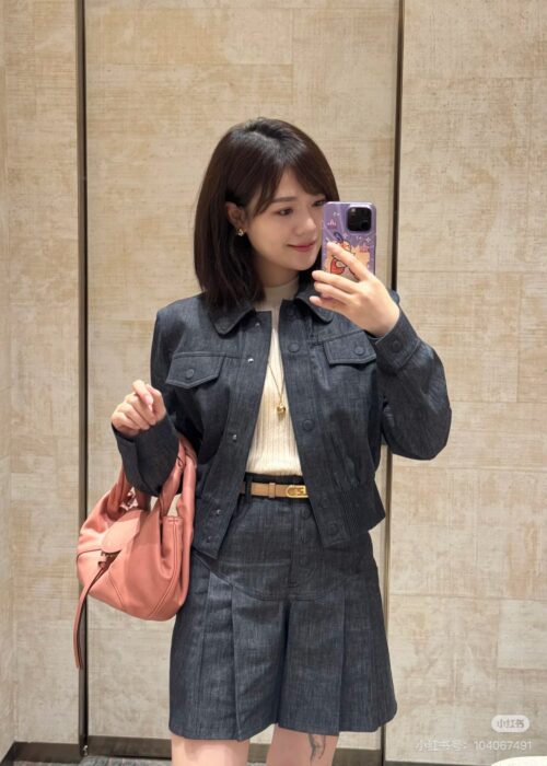 펜디 라이트 블루 샴브레이 보머 자켓 레플리카 미러급 SA급 S급 고퀄리티 하이엔드 최상급 의류 [여성] 8