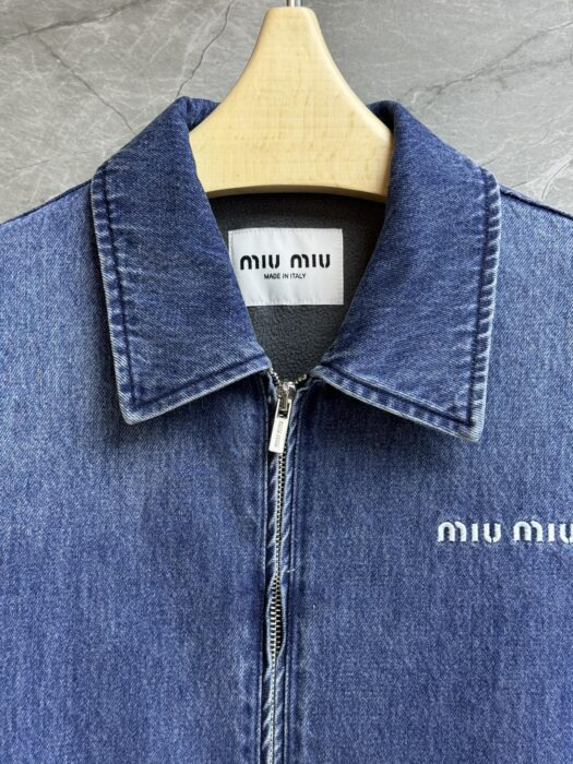 미우미우 캐시미어 데님 블루종 자켓 레플리카 미러급 SA급 S급 고퀄리티 하이엔드 최상급 의류 [여성] 7