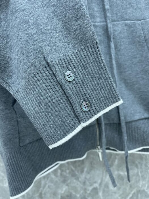 톰브라운 코튼 헥터 자카드 후드 집업 (네이비,그레이) 레플리카 미러급 SA급 S급 고퀄리티 하이엔드 최상급 의류 [남성여성공용] 30