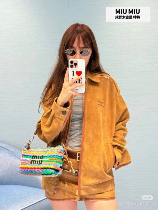 미우미우 스웨이드 블루종 스커트 레플리카 미러급 SA급 S급 고퀄리티 하이엔드 최상급 의류 [여성] 10