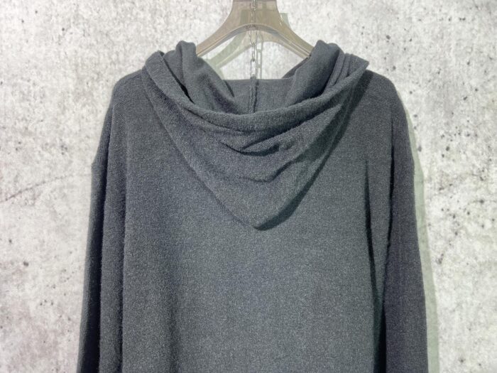 로에베 로고 자수 양털 니트 후드티 블랙 레플리카 미러급 SA급 S급 고퀄리티 하이엔드 최상급 의류 [남성여성공용] 6