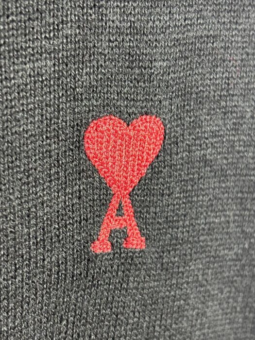아미 하트 자수 양털 칼라 넥 가디건 블랙 레플리카 미러급 SA급 S급 고퀄리티 하이엔드 최상급 의류 [남성여성공용] 11