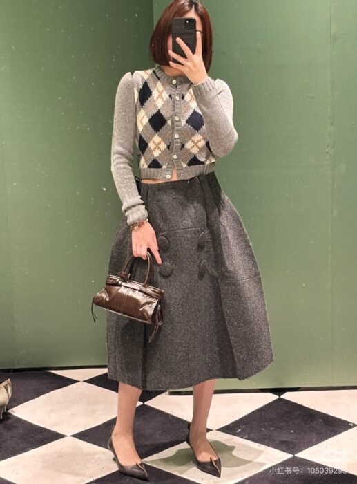 프라다 아가일 니트 캐시미어 가디건 레플리카 미러급 SA급 S급 고퀄리티 하이엔드 최상급 의류 [여성] 10