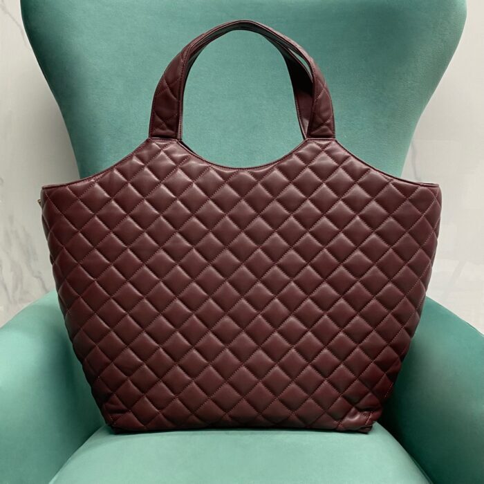 생로랑 퀼트 램스킨 ICARE 맥시 쇼퍼백 와인 698651  레플리카 미러급 SA급 S급 고퀄리티 최상급 하이엔드 가방 [여성] 3