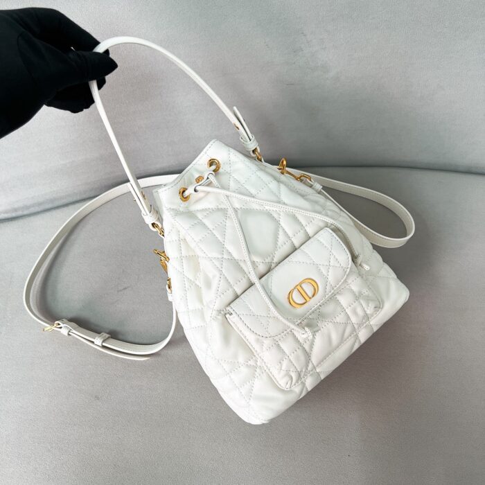 디올 카로 버킷백 스몰 매크로까나쥬 화이트 크로스백 핸드백 레플리카 미러급 SA급 S급 고퀄리티 최상급 하이엔드 가방 [여성]