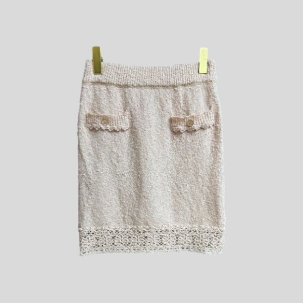 샤넬 레이스 니트 스커트 레플리카 미러급 SA급 S급 고퀄리티 하이엔드 최상급 의류 [여성]