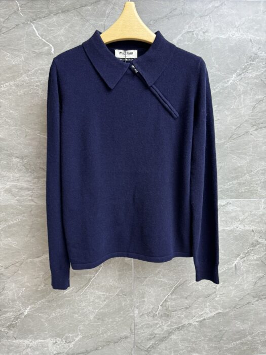 미우미우 캐시미어 폴로 셔츠 레플리카 미러급 SA급 S급 고퀄리티 하이엔드 최상급 의류 [여성] 2