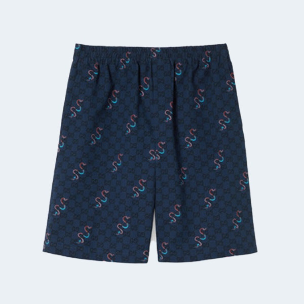 구찌 프린트 코튼 립스톱 쇼츠 레플리카 미러급 SA급 S급 고퀄리티 하이엔드 최상급 의류 [남성여성공용]